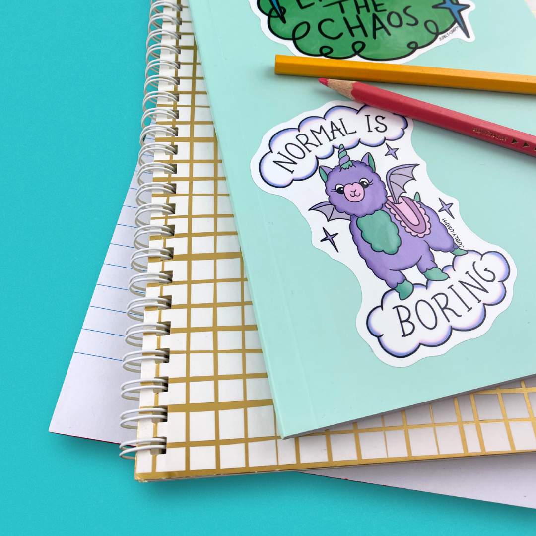 Normal Is Boring Sticker