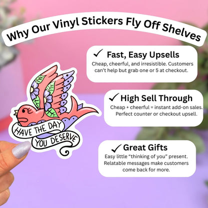Not Demure Just Hostile Sticker