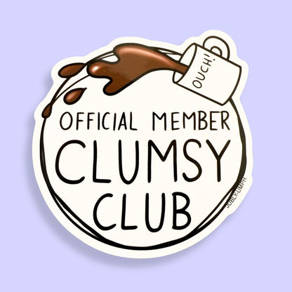 Clumsy Club Sticker