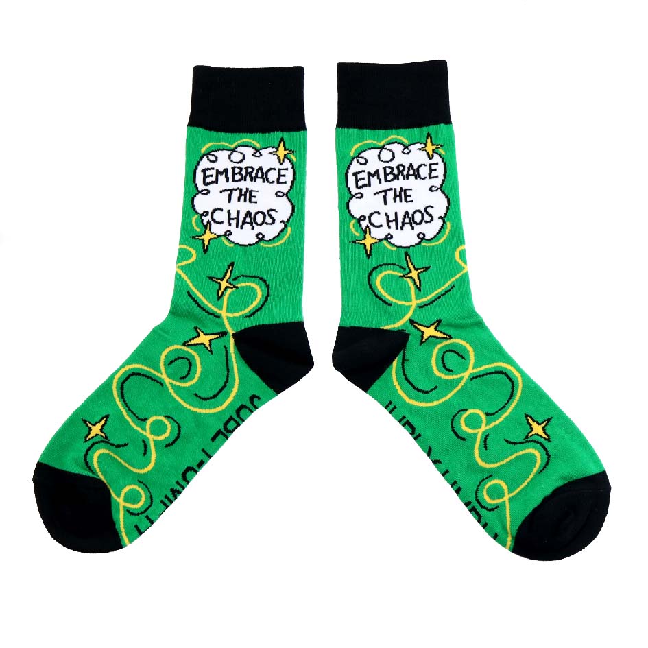 Embrace The Chaos Socks - Unisex Medium