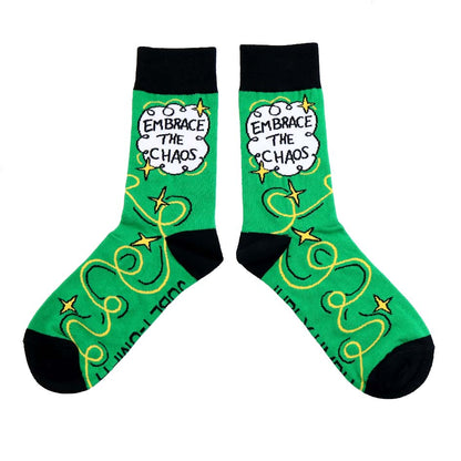 Embrace The Chaos Socks - Unisex Medium