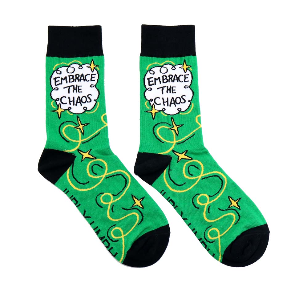 Embrace The Chaos Socks - Unisex Medium