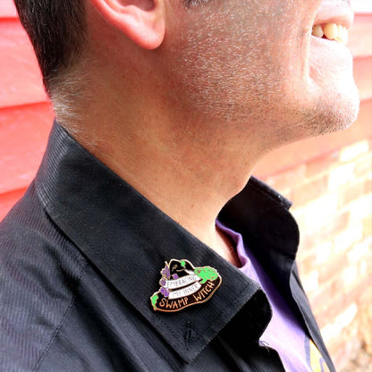 Embracing My Inner Swamp Witch Lapel Pin