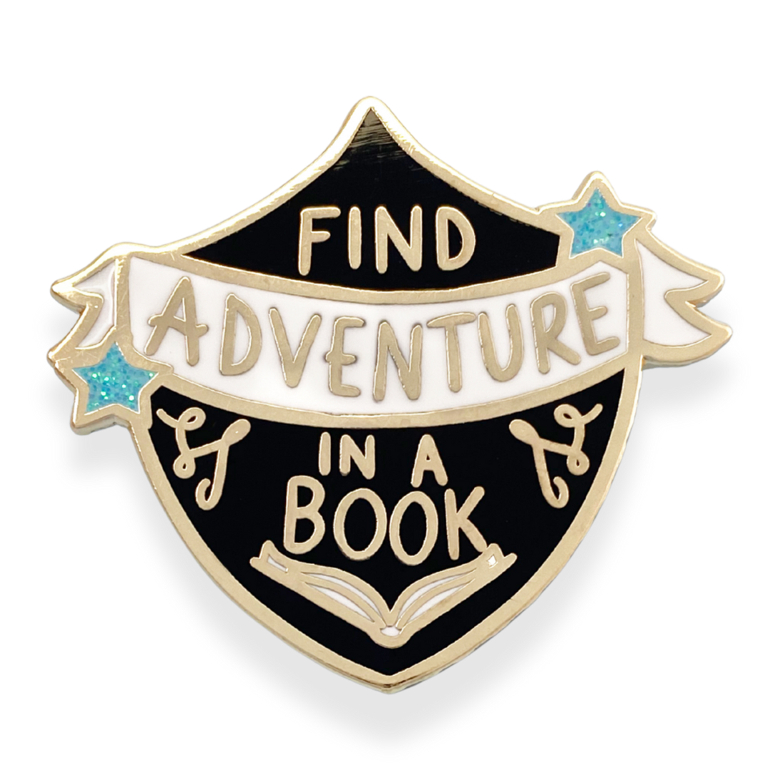 Find Adventure In A Book Lapel Pin