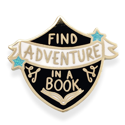 Find Adventure In A Book Lapel Pin