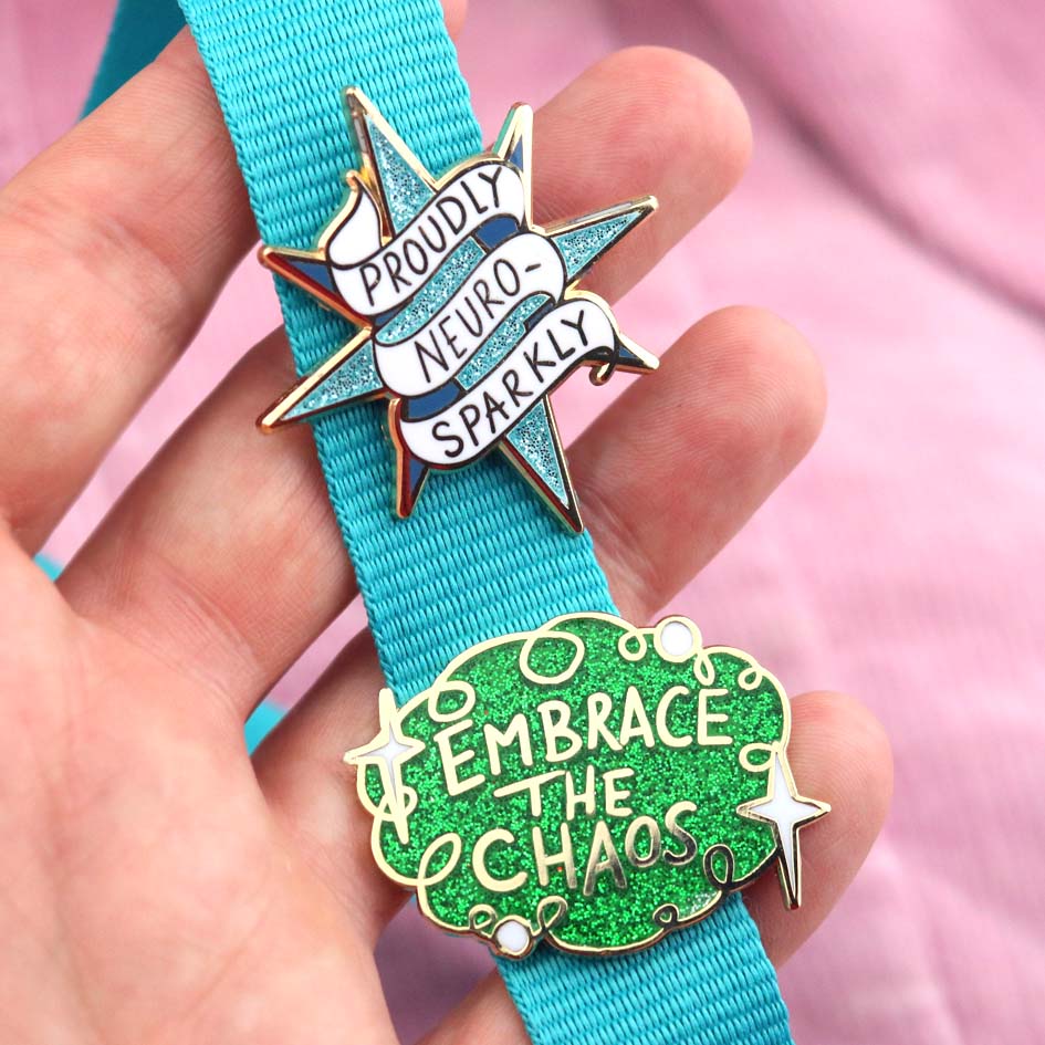 Embrace the Chaos Lapel Pin