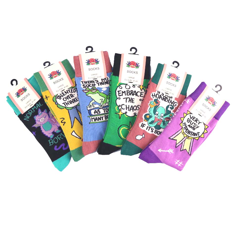 Theres No Such Thing As Too Many Books Socks - Unisex Large