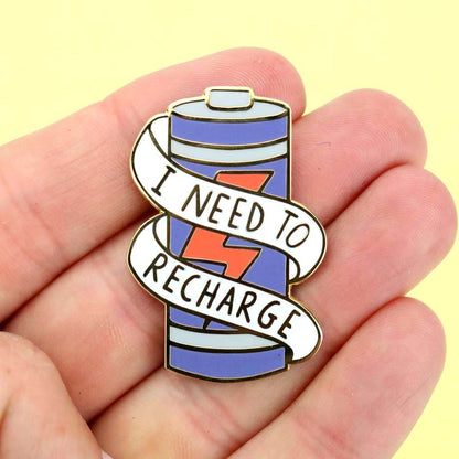 I Need To Recharge Lapel Pin
