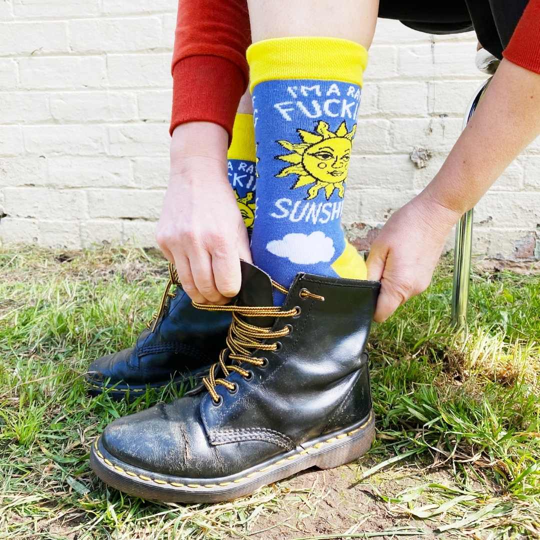 I'm A Ray Of Fucking Sunshine Socks - Unisex Large