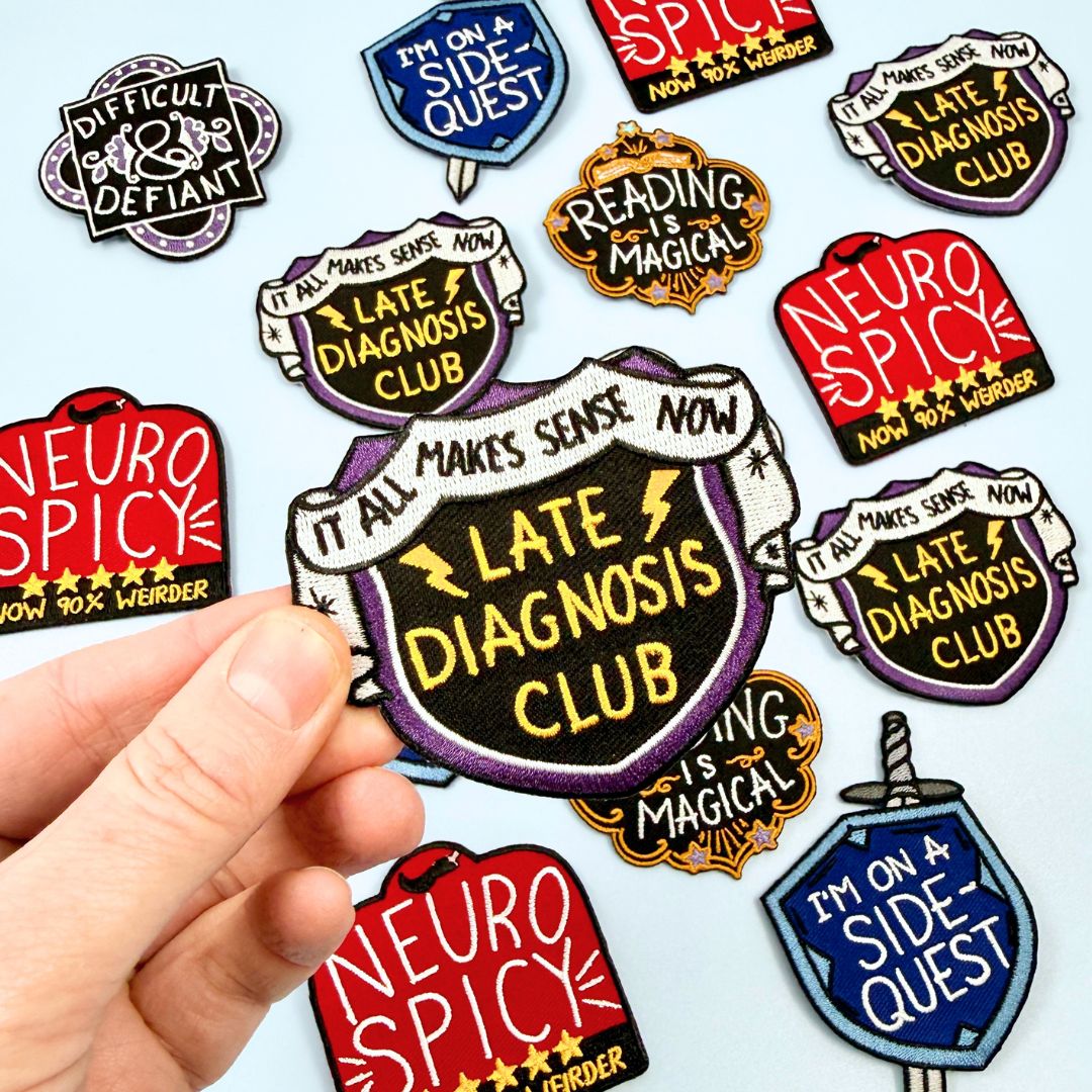 Late Diagnosis Club Embroidered Patch
