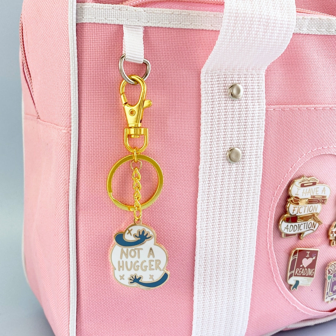 Not A Hugger Keychain