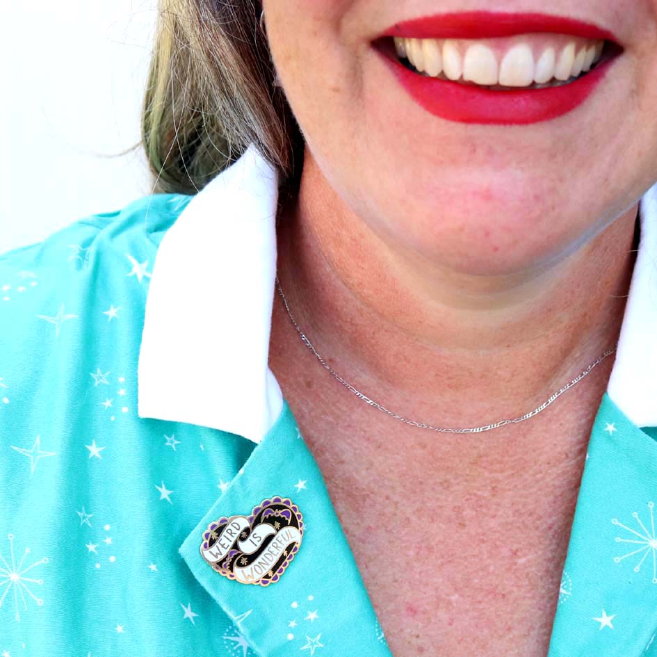 Weird Is Wonderful Lapel Pin