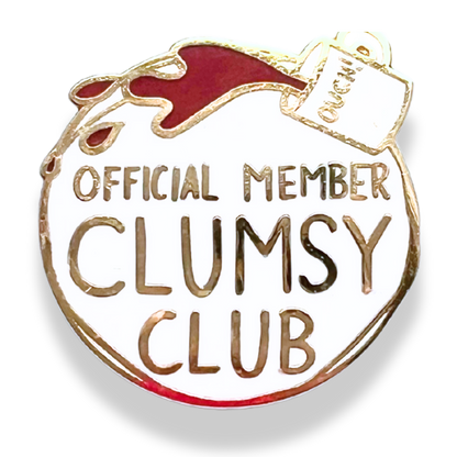 Clumsy Club Official Member Lapel Pin