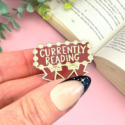 Currently Reading Lapel Pin