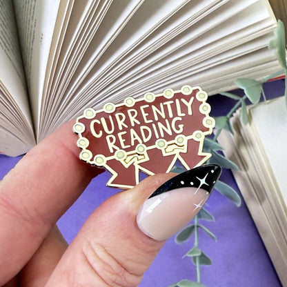 Currently Reading Lapel Pin