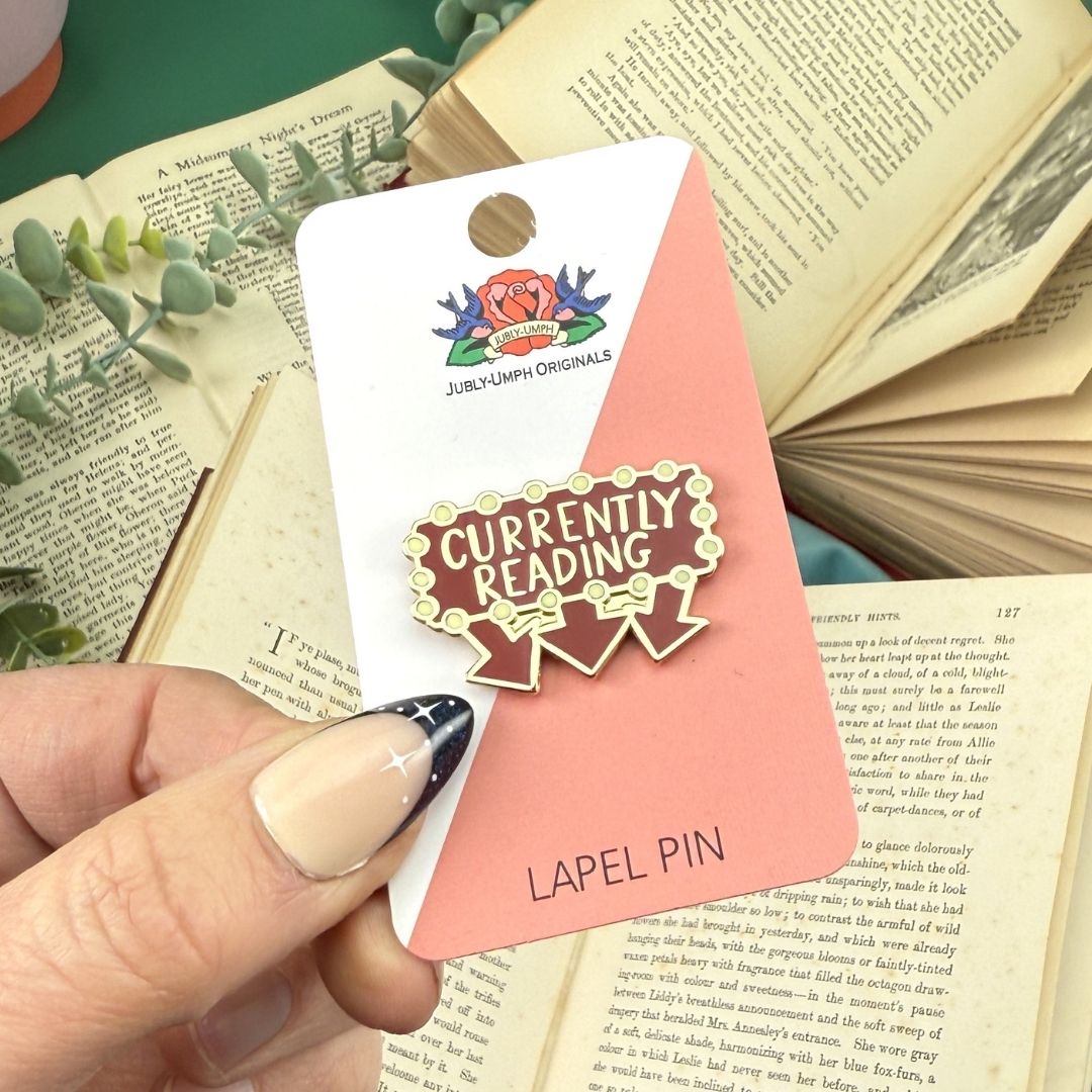 Currently Reading Lapel Pin