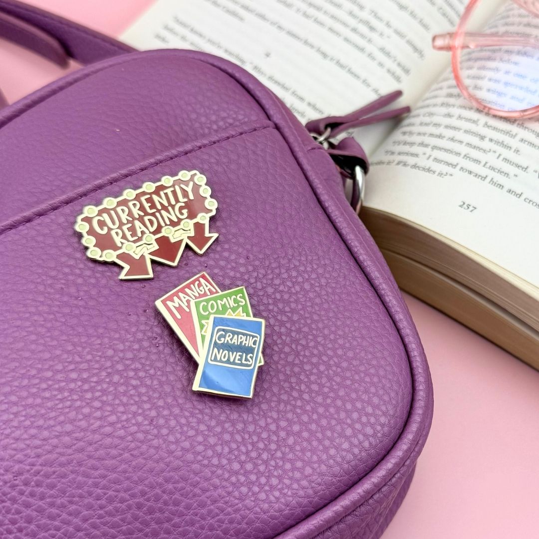 Currently Reading Lapel Pin