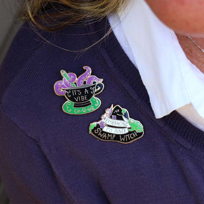 Embracing My Inner Swamp Witch Lapel Pin