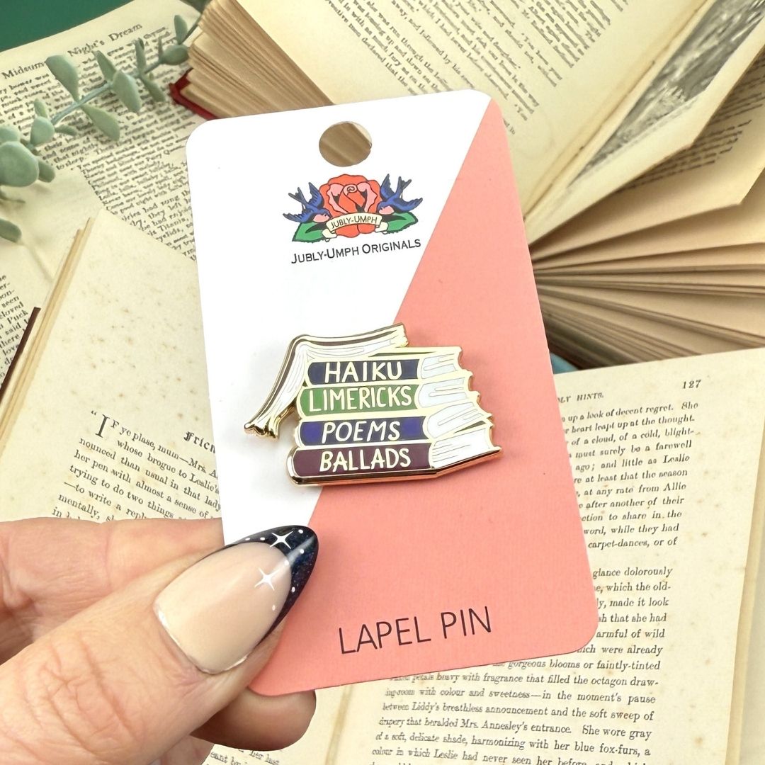 Haiku Limerick Poems Ballads Lapel Pin