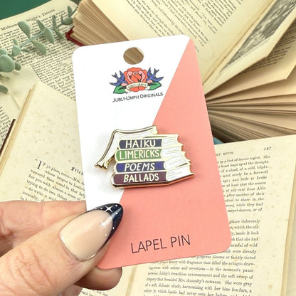 Haiku Limerick Poems Ballads Lapel Pin