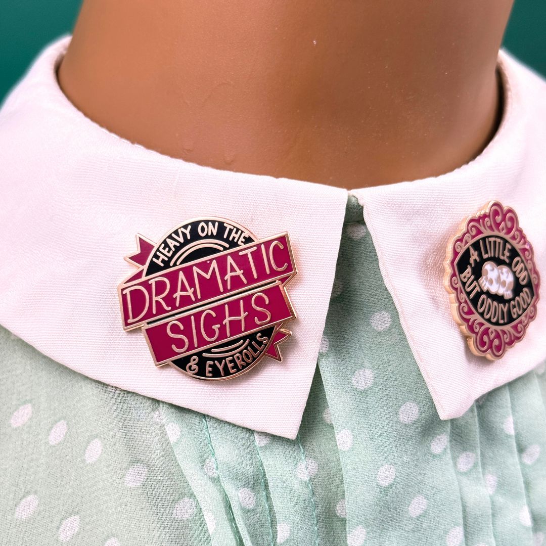 Dramatic Sighs & Eyerolls Lapel Pin