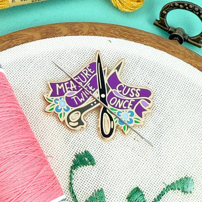 Measure Twice Cuss Once Needle Minder