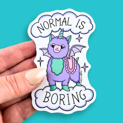 Normal Is Boring Sticker