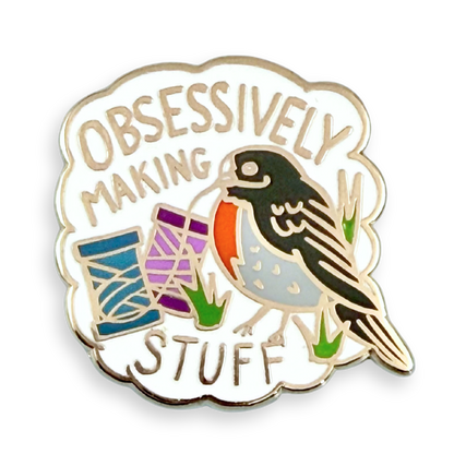 Obsessively Making Stuff Lapel Pin