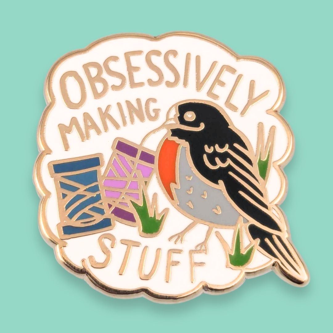 Obsessively Making Stuff Lapel Pin