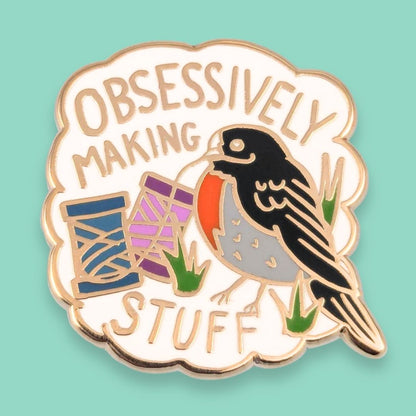 Obsessively Making Stuff Lapel Pin