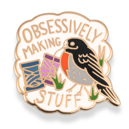 Obsessively Making Stuff Lapel Pin