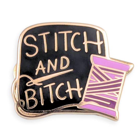 Stitch And Bitch Lapel Pin