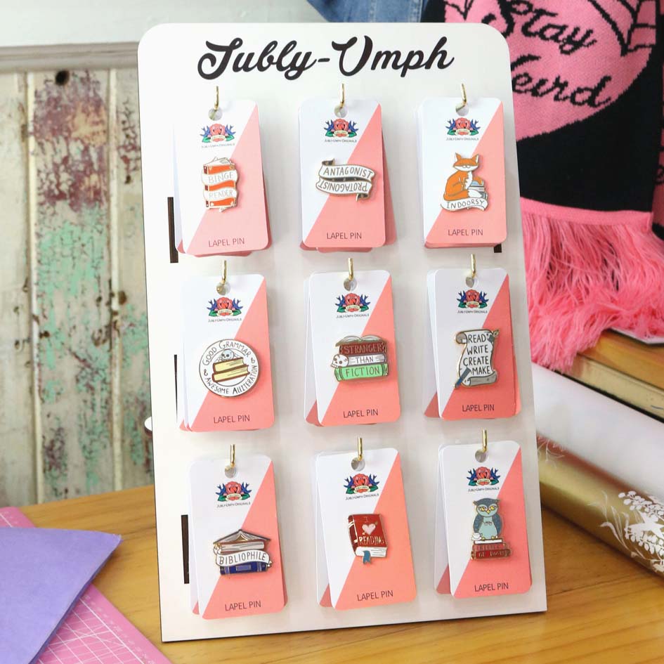 Wooden Lapel Pin Display Stand
