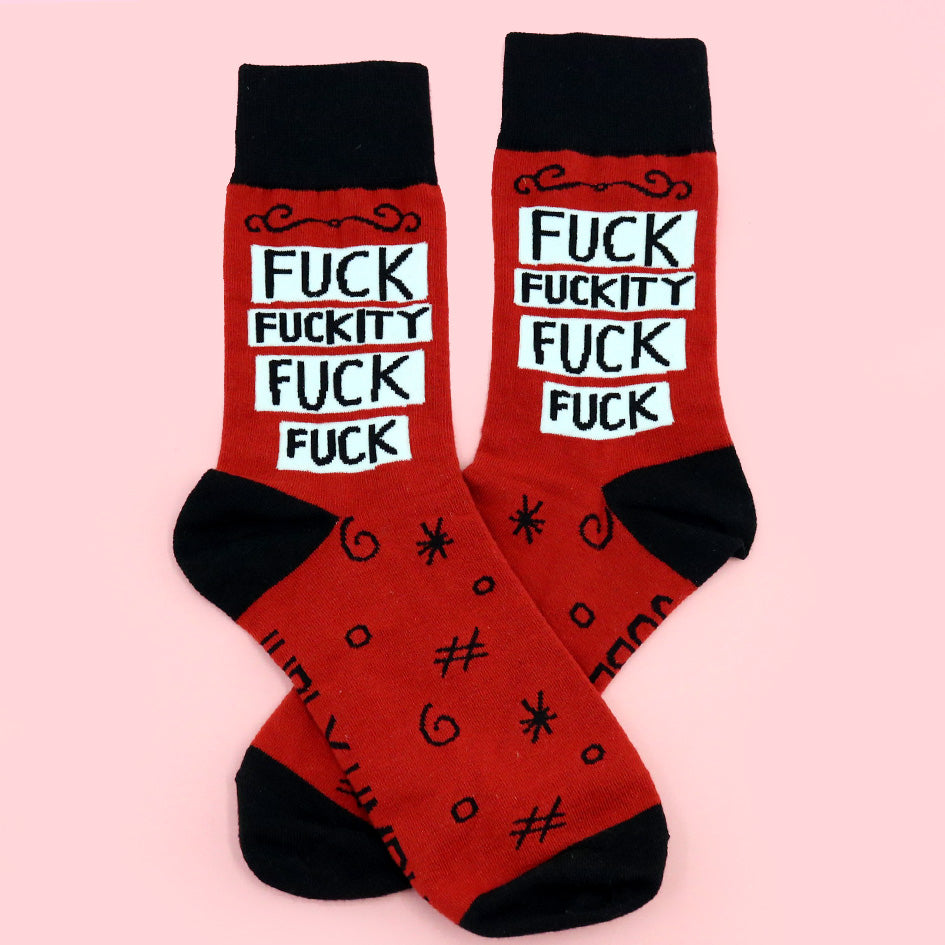 Fuck Fuckity Fuck Fuck Socks - Unisex Medium