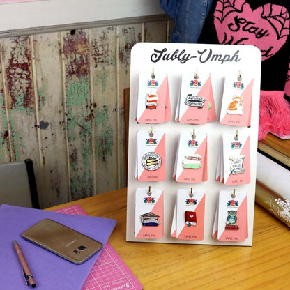 Wooden Lapel Pin Display Stand
