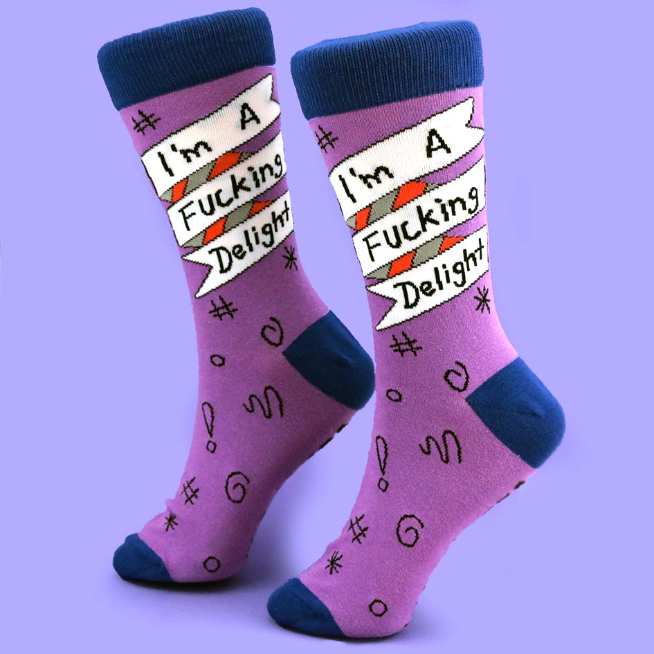 I'm A Fucking Delight Socks - Unisex Medium