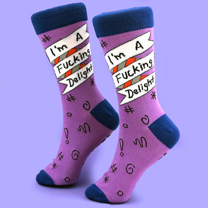 I'm A Fucking Delight Socks - Unisex Medium