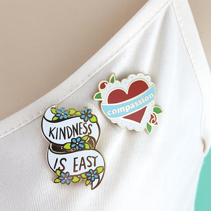 Kindness Is Easy Lapel Pin