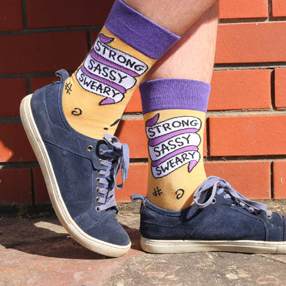 Strong Sassy Sweary Socks - Unisex Medium